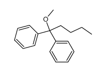 (1,1-diphenyl-pentyl)-methyl ether Structure
