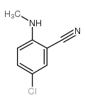 5-氯-2-(甲基氨基)苯甲腈结构式