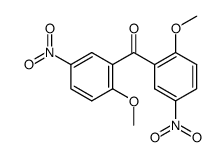 2,2'-dimethoxy-5,5'-dinitro-benzophenone结构式
