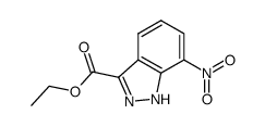 ethyl 7-nitroindazole-3-carboxylate结构式
