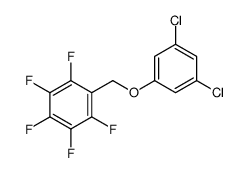 1-[(3,5-dichlorophenoxy)methyl]-2,3,4,5,6-pentafluorobenzene结构式