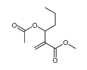 methyl 3-acetyloxy-2-methylidenehexanoate结构式