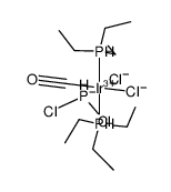 trans-carbonyldichloro(dichlorophosphido)bis(triethylphospine)iridium(III) Structure