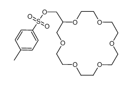 (1,4,7,10,13,16-hexaoxacyclooctadecan-2-yl)methyl 4-methylbenzenesulfonate Structure