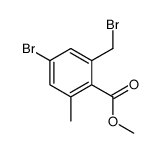 methyl 4-bromo-2-(bromomethyl)-6-methylbenzoate Structure