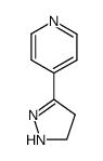 3-(pyrid-4'-yl)-2-pyrazo-ine结构式