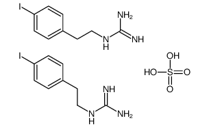 2-[2-(4-iodophenyl)ethyl]guanidine,sulfuric acid Structure