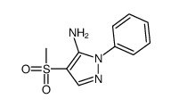 4-methylsulfonyl-2-phenylpyrazol-3-amine Structure