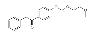 1-[4-(2-methoxyethoxymethoxy)phenyl]-2-phenylethanone结构式