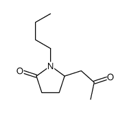 1-butyl-5-(2-oxopropyl)pyrrolidin-2-one结构式
