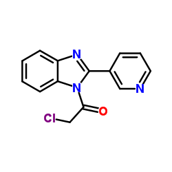 2-Chloro-1-[2-(3-pyridinyl)-1H-benzimidazol-1-yl]ethanone Structure