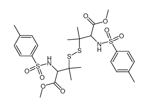 Bis(D-1-(p-Tolylsulfonamido)-1-(methoxycarbonyl)-2-methyl-2-propyl) Disulfide Structure