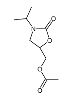 [(5S)-2-oxo-3-propan-2-yl-1,3-oxazolidin-5-yl]methyl acetate结构式