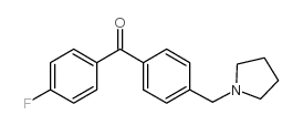 4-FLUORO-4'-PYRROLIDINOMETHYL BENZOPHENONE结构式