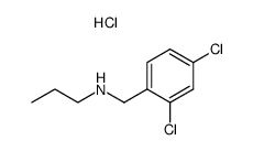 (2,4-dichloro-benzyl)-propyl-amine, hydrochloride Structure