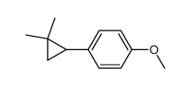 1,1-dimethyl-2-(p-methoxyphenyl)cyclopropane Structure