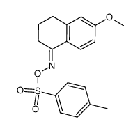 6-methoxy-1-tetralone oxime O-p-toluenesulfonate Structure
