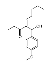 4-[hydroxy-(4-methoxyphenyl)methyl]non-4-en-3-one结构式