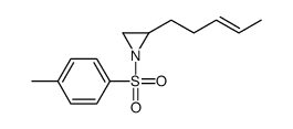 1-(4-methylphenyl)sulfonyl-2-pent-3-enylaziridine Structure