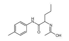 2-acetamido-N-(4-methylphenyl)pentanamide结构式