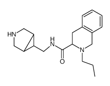 N-(3-Azabicyclo[3.1.0]hex-6-ylmethyl)-2-propyl-1,2,3,4-tetrahydroisoquinoline-3-carboxamide结构式