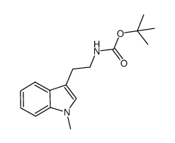 N-Boc-N’-methyltryptamine结构式