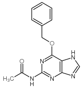 N-(6-phenylmethoxy-7H-purin-2-yl)acetamide Structure