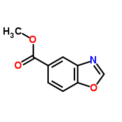 5-Benzoxazolecarboxylic acid methyl ester Structure