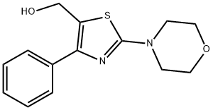 2-(吗啉-4-基)-4-苯基-1,3-噻唑-5-基]甲醇结构式