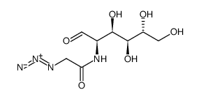 2-[(叠氮基乙酰基)氨基]-2-脱氧-D-葡萄糖结构式
