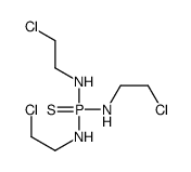 N-bis(2-chloroethylamino)phosphinothioyl-2-chloroethanamine结构式