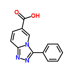 3-苯基-[1,2,4]三唑并[4,3-a]吡啶-6-羧酸结构式