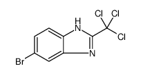 1H-BENZIMIDAZOLE, 6-BROMO-2-(TRICHLOROMETHYL)- Structure