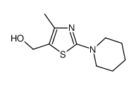 (4-Methyl-2-piperidin-1-yl-thiazol-5-yl)-methanol Structure