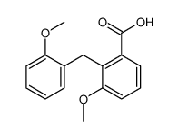 3-methoxy-2-[(2-methoxyphenyl)methyl]benzoic acid结构式