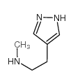 N-甲基-n-[2-(1H-吡唑-4-基)乙基]胺结构式
