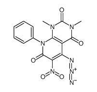 5-叠氮基-1,3-二甲基-6-硝基-8-苯基吡啶并[2,3-d]嘧啶-2,4,7(1H,3H,8H)-三酮结构式
