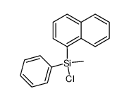rac-methyl(1-naphthyl)phenylchlorosilane Structure