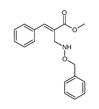 (E)-2-[(benzyloxyamino)methyl]-3-phenylacrylic acid methyl ester Structure