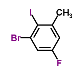 3-Bromo-5-fluoro-2-iodotoluene Structure