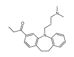 1-[5-(3-Dimethylamino-propyl)-10,11-dihydro-5H-dibenzo[b,f]azepin-3-yl]-propan-1-one Structure