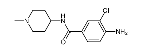 4-amino-3-chloro-N-(1-methyl-4-piperidyl)benzamide结构式