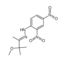3-methoxy-3-methyl-butan-2-one-(2,4-dinitro-phenylhydrazone)结构式