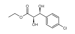 ethyl (2R,3S)-2,3-dihydroxy-3-(4-chlorophenyl)propanoate结构式