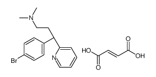(3R)-3-(4-bromophenyl)-N,N-dimethyl-3-pyridin-2-ylpropan-1-amine,(Z)-but-2-enedioic acid结构式
