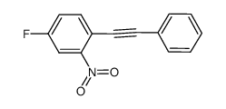 4-fluoro-2-nitro-1-(phenylethynyl)benzene Structure