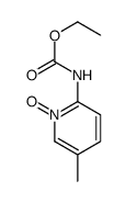 2-Pyridinecarbamicacid, 5-methyl-, ethyl ester, 1-oxide Structure