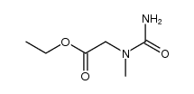 ethyl 2-(1-methylureido)acetate Structure