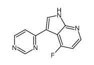 4-氟-3-(4-嘧啶)-1H-吡咯并[2,3-B]吡啶结构式