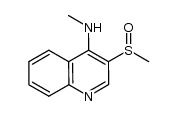 4-methylamino-3-methylsulfinylquinoline结构式
